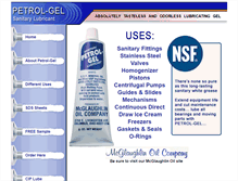 Tablet Screenshot of petrolgel.com